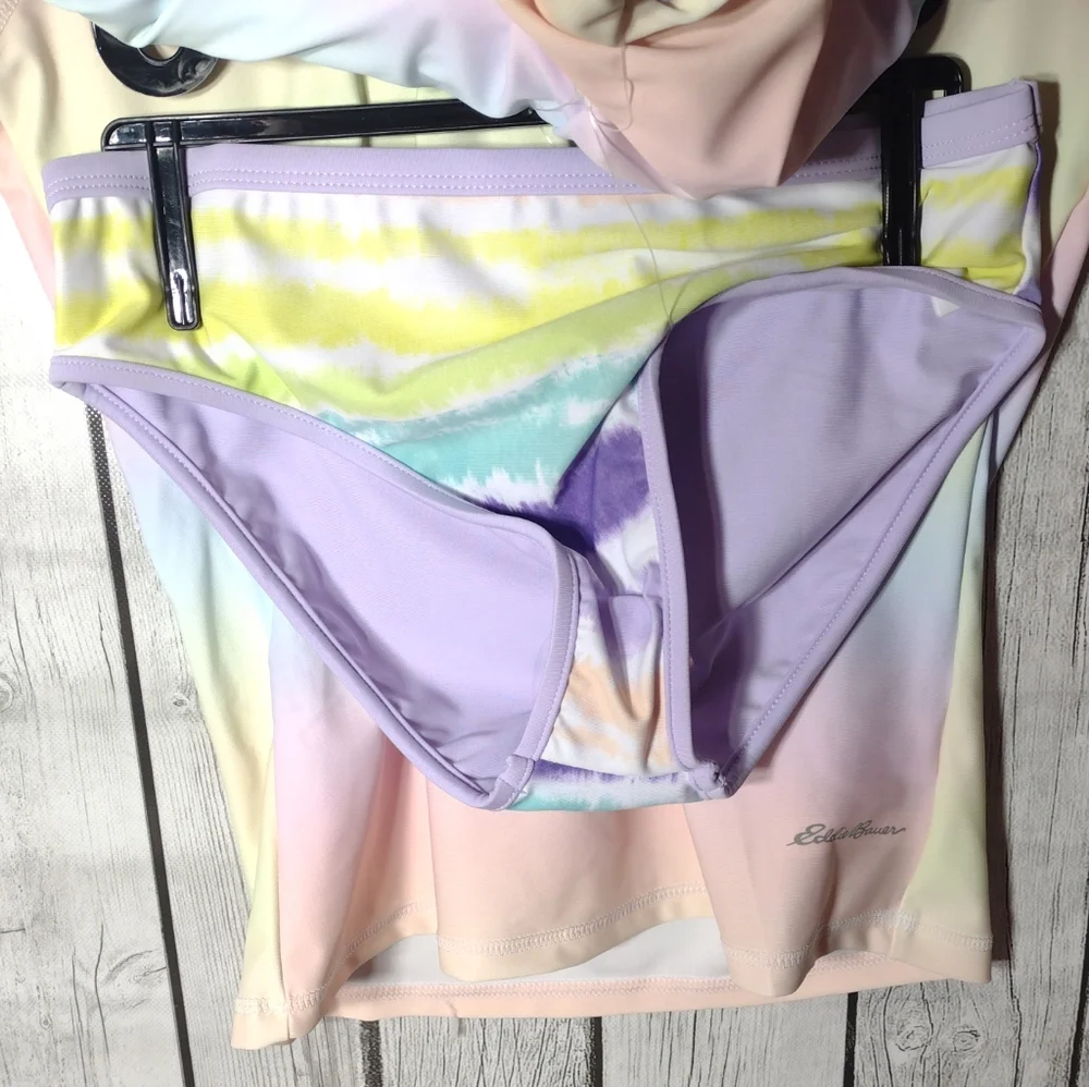 Eddie Bauer kids 4 piece mix & match reversible youth swim set